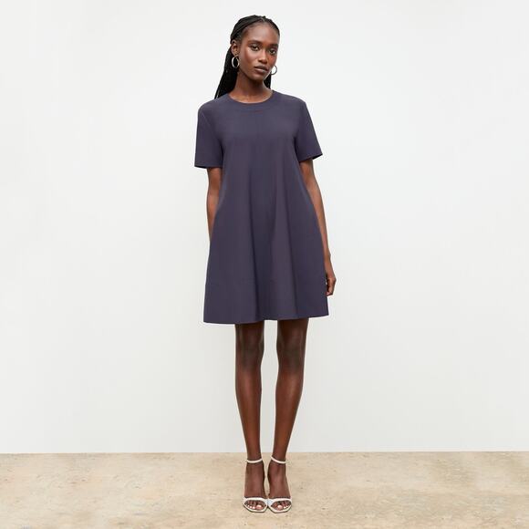 M.M.LaFleur The Corrie Dress- OrigamiTech Cool Charcoal Size Large - Picture 4 of 10